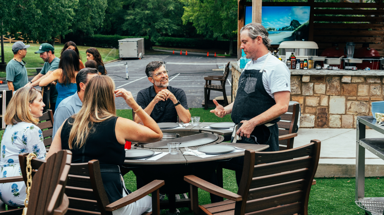 Pull Up a Chair. Right to the Fire.